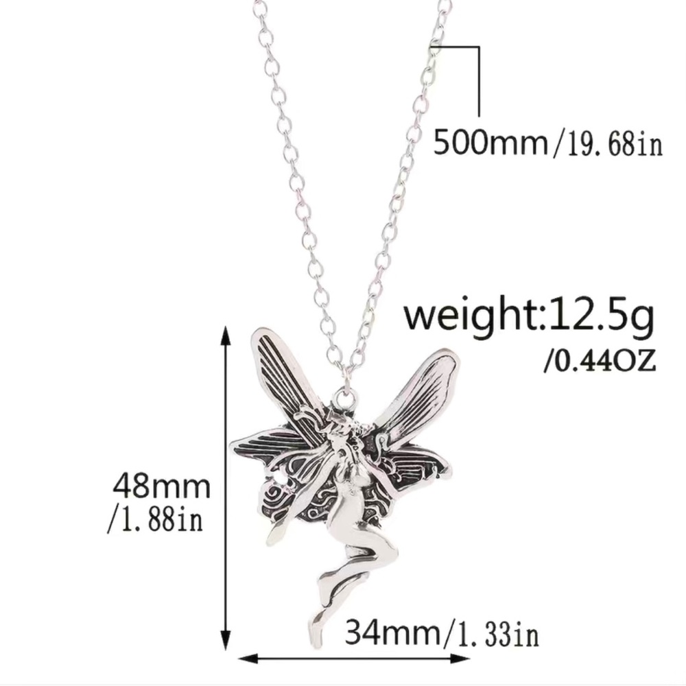 $2/$25 or 3/$35 NWOT Silver dangling fairy necklace - Picture 11 of 11